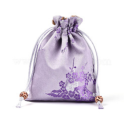 Chinese Embroidery Satin Drawstring Bags&nbsp;ABAG-N009-02A
