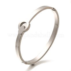 304 Stainless Steel Hinged Bangles for Women&nbsp;BJEW-F474-46P