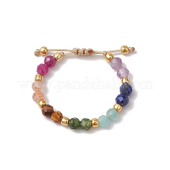 Adjustable Gemstone Finger Rings for Women&nbsp;RJEW-JR00874-01