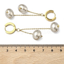 Ion Plating(IP) 304 Stainless Steel Hoop Earrings&nbsp;EJEW-D350-01G