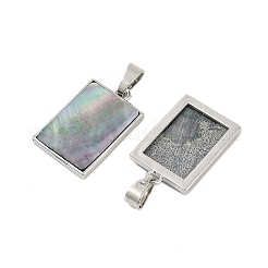 Natural Paua Shell Pendants&nbsp;SSHEL-M024-02B