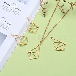 Smooth Surface Alloy Open Back Bezel Pendants&nbsp;PALLOY-S117-153