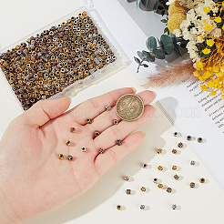 400Pcs 4 Colors Tibetan Style Alloy Spacer Beads&nbsp;FIND-PH0028-86