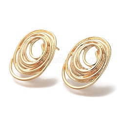 Brass Stud Earrings for Women&nbsp;EJEW-U026-03G