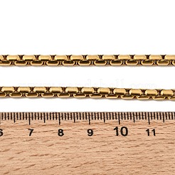 304 Stainless Steel Box Chain Necklaces for Unisex&nbsp;NJEW-K305-02B-G