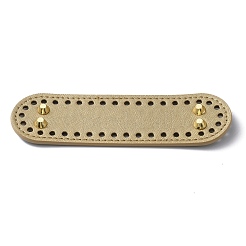 Oval PU Leather Knitting Crochet Bags Nail Bottom Shaper Pad&nbsp;DIY-WH0349-98C