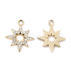 UV Plating Alloy Rhinestone Pendants&nbsp;PALLOY-A004-08G