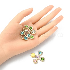 50Pcs 5 Colors Flower Sew on Rhinestone&nbsp;RGLA-YW0002-02