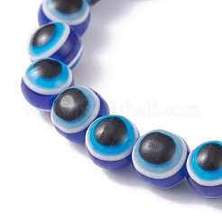 3Pcs 3 Style Evil Eye Resin Beaded Stretch Bracelets Set with Sea Turtle & Starfish & Shell for Women&nbsp;BJEW-JB07542