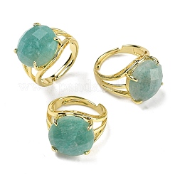 Brass Cuff Open Rings&nbsp;RJEW-D347-05G-18