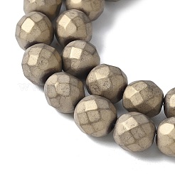 Electroplated Synthetic Non-magnetic Hematite Beads Strands&nbsp;G-S382-01G