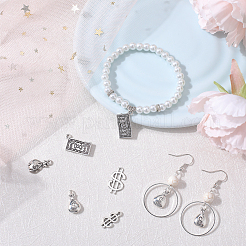 80Pcs 5 Style Tibetan Style Zinc Alloy Pendants&nbsp;TIBEP-SC0002-46