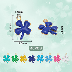 40Pcs 201 Stainless Steel Enamel Charms&nbsp;STAS-UN0064-55