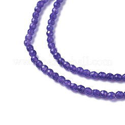 Natural White Jade Beads Strands&nbsp;G-F596-46A-3mm