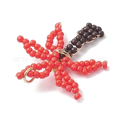 Glass Seed Beaded Pendants&nbsp;PALLOY-MZ01251