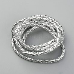 Braided PU Leather Cords&nbsp;LS-WL-WH0005-002C