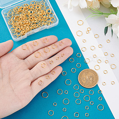 500PPcs 5 Style Brass Open Jump Rings&nbsp;KK-PH0003-58