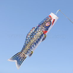 Satin Japanese Carp Windsock Streamer Fish Flag&nbsp;AJEW-WH20098-041B