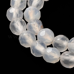 Natural White Agate Beads Strands&nbsp;G-G580-4mm-01