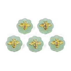 Imitation Jade Spray Painted Glass Beads&nbsp;LAMP-N032-03-C01