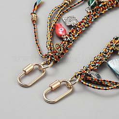 Polyester Woven Wrist Strap Lanyard&nbsp;HJEW-WH0042-145