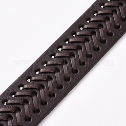 Vintage Cowhide Leather Braided Cord Bracelet for Men&nbsp;BJEW-A039-02B