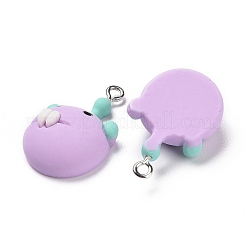 Opaque Resin Pendants&nbsp;LS-RESI-G028-20P