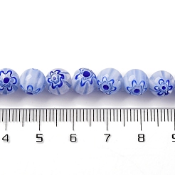 Handmade Millefiori Lampwork Beads Strands&nbsp;LAMP-G164-05K
