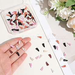 140Pcs 7 Colors Resin Buttons&nbsp;BUTT-GF0004-06