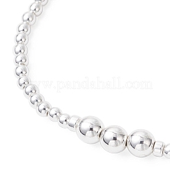 Electroplate Non-magnetic Synthetic Hematite Round Beads Stretch Bracelets for Women&nbsp;BJEW-JB12584-01