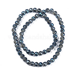 Transparent Electroplate Glass Beads Strands&nbsp;EGLA-N002-34C-C15