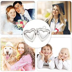 316 Stainless Steel Locket Pendants&nbsp;STAS-UN0055-04
