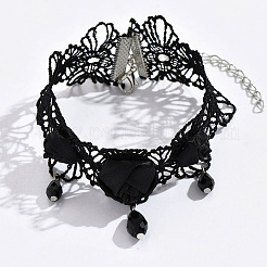 Alloy with Glass Rose Flower Lace Anklets for Women&nbsp;FS-WG36F6D-01