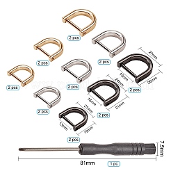 Alloy D-Ring Shackles Clasps&nbsp;PALLOY-PH0005-86