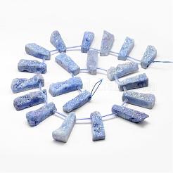 Electroplated Natural Quartz Crystal Bead Strands&nbsp;G-G892-04