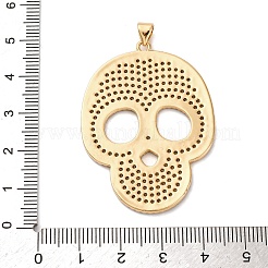Brass Micro Pave Cubic Zirconia Pendants&nbsp;KK-U076-01G-05