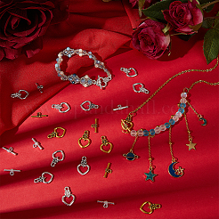 24 Sets 3 Styles Alloy Toggle Clasps&nbsp;FIND-SC0012-96