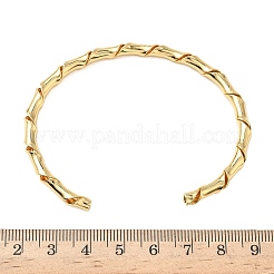 Brass Cuff Bangles for Women&nbsp;BJEW-F513-02G