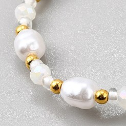 Plastic Pearl Beaded Stretch Bracelets for Women&nbsp;BJEW-WH0016-69E