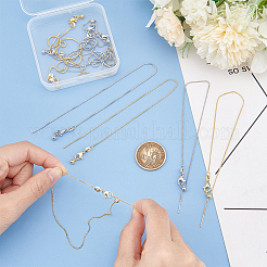 10Pcs 2 Colors Brass Box Chains Slider Bracelet Making&nbsp;KK-BC0013-29