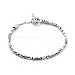 Brass Snake Chain Bracelets for Men Women&nbsp;BJEW-G736-05P
