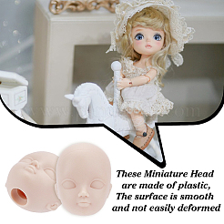 Rubber Craft Doll Head&nbsp;DIY-WH0671-035