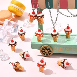 20Pcs 2 Styles Resin Pendants&nbsp;RESI-CJC0031-006P