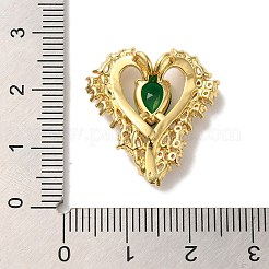 Rack Plating Brass Micro Pave Cubic Zirconia Pendants&nbsp;KK-U027-10G
