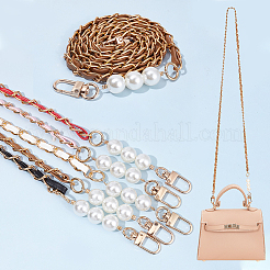 5Pcs 5 Colors PU Leather & Aluminum Chain Bag Straps&nbsp;FIND-WR0009-49