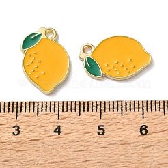Fruit Alloy Enamel Charms&nbsp;PALLOY-S058-01LG-13