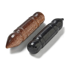 Natural Quartz Crystal/Synthesis Blue Goldstone/Synthesis Goldstone Pendants&nbsp;G-K385-01