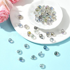 48Pcs 4 Colors Electroplate Glass Beads&nbsp;GLAA-FS0001-89