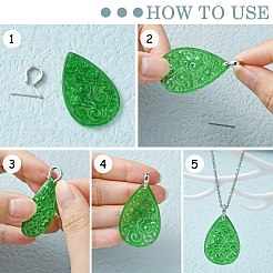 Anti-Tarnish Rhodium Plated 925 Sterling Silver Pendant Bails&nbsp;STER-L057-081A-P