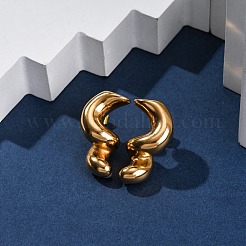 304 Stainless Steel Twist Stud Earrings&nbsp;EJEW-P299-02G
